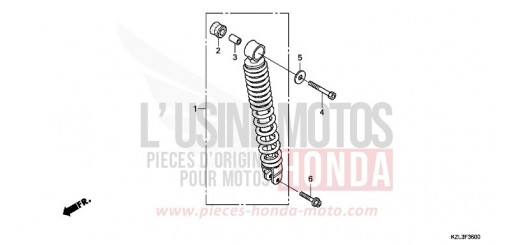 COUSSIN ARRIERE NSC110MPDC de 2012